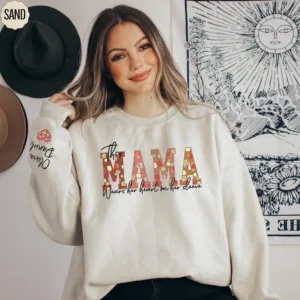 Custom-This-Mama-Wears-Her-Heart-on-Her-Sleeve-Sweatshirt-Floral-Mama-Sweatshirt-Mothers-Day-Gift-Personalized-Mom-Sweater-With-Kids-Name-3.jpg Mother's Day Gift, Custom Heart on Sleeve Shirt with Children's Names
