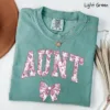 Cute-Auntie-Shirts-1.webp Comfort Colors Aunt T-Shirt, Cute Auntie Shirts, New Aunt Gift, Pregnancy Announcement, Gift for Aunt, Pregnancy Reveal to Aunt Cool Aunt Club