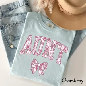 Comfort Colors Aunt T-Shirt, Cute Auntie Shirts, New Aunt Gift, Pregnancy Announcement, Gift for Aunt, Pregnancy Reveal to Aunt Cool Aunt Club