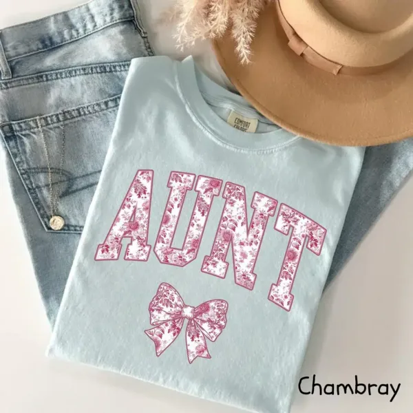 Cute-Auntie-Shirts-3.webp Comfort Colors Aunt T-Shirt, Cute Auntie Shirts, New Aunt Gift, Pregnancy Announcement, Gift for Aunt, Pregnancy Reveal to Aunt Cool Aunt Club