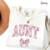 Cute-Auntie-Shirts-4.webp Comfort Colors Aunt T-Shirt, Cute Auntie Shirts, New Aunt Gift, Pregnancy Announcement, Gift for Aunt, Pregnancy Reveal to Aunt Cool Aunt Club