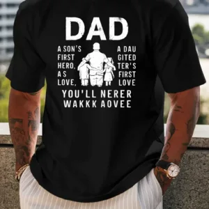 DAD Men's Inspirational Black T-Shirt