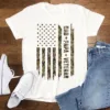 Dad Papa Veteran T-Shirt, Patriotic Military Dad T-Shirt, Veteran Grandpa Gift, Father's Day Tee for Him, US Flag Army Dad Tee, Hero Gift