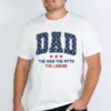 Dad The Man The Myth The Legend T-Shirt, Veteran Dad Tee, Hero Dad Shirt, Gift For Patriotic Dad, US Flag Dad Shirt, Fathers Day Gift