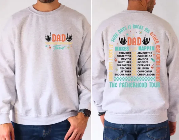 Dad Tour Sweatshirt, Fatherhood, Some Days I Rock It Sweater, Fathers Day Gift, Defender Dad Sweatshirt, Gift For Dad