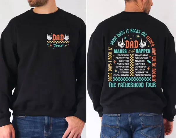 Dad Tour Sweatshirt, Fatherhood, Some Days I Rock It Sweater, Fathers Day Gift, Defender Dad Sweatshirt, Gift For Dad