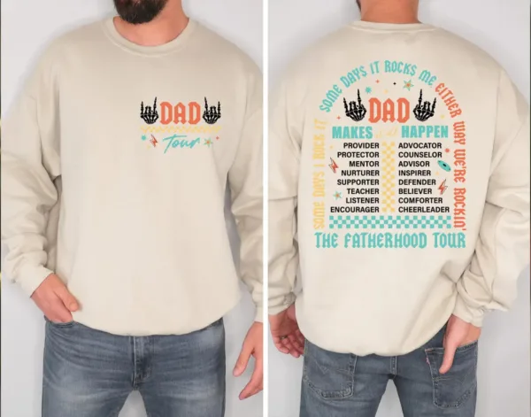 Dad Tour Sweatshirt, Fatherhood, Some Days I Rock It Sweater, Fathers Day Gift, Defender Dad Sweatshirt, Gift For Dad