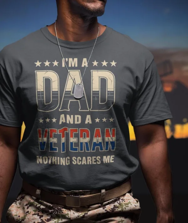 Dad-and-Veteran-T-Shirt-1.jpg Dad and Veteran T-Shirt, Father's Day Gift, Vintage Proud Veteran Shirt, Military Dad, Military Dad Shirt, Veteran Day Shirt Vet Tee
