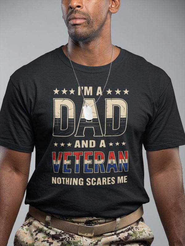 Dad-and-Veteran-T-Shirt-2.jpg Dad and Veteran T-Shirt, Father's Day Gift, Vintage Proud Veteran Shirt, Military Dad, Military Dad Shirt, Veteran Day Shirt Vet Tee