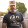 Dad-and-Veteran-T-Shirt-3.jpg Dad and Veteran T-Shirt, Father's Day Gift, Vintage Proud Veteran Shirt, Military Dad, Military Dad Shirt, Veteran Day Shirt Vet Tee