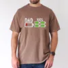 Dad-of-Four-Low-Battery-Funny-Father-of-4-Boys-Girls-Dad-T-Shirt-100-Cotton-Father-T-shirts-for-Men-Women-180g-round-neck-black-size-S-XXXL-3.webp Dad of Four Low Battery Funny Father of 4 Boys Girls Dad T-Shirt, The Best Father's Day Gift