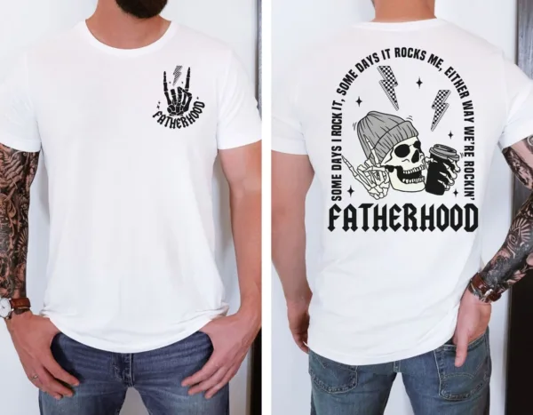 Fatherhood-Sometimes-I-Rock-It-2.jpg Fatherhood Sometimes I Rock It Sometimes It rocks Me Shirt, Dad Shirt, Rocker Dad Gifts, Fathers Day Gift Shirt, Funny Fatherhood T-Shirt