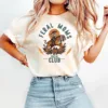 Feral Moms Social Club, Vintage Graphic Tee, Somebody's Feral Wife T-Shirt, The Best Idea for Mother's Day Gift