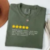 Five Star Grandma T-Shirt, Funny Grandma, Mother's Day Funny Gift for Grandma, Grandma Birthday Gifts from Grandchildren