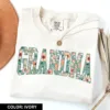 Floral Boho Grandma Shirt, Mothers Day Gift, Mom Shirt, Mama Tshirt, Gift For Grandma, Shirt For Mom, Boho Floral Shirt