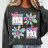 Preppy Mama with Flowers, Coquette Aesthetic, Mother's Day Shirt Design