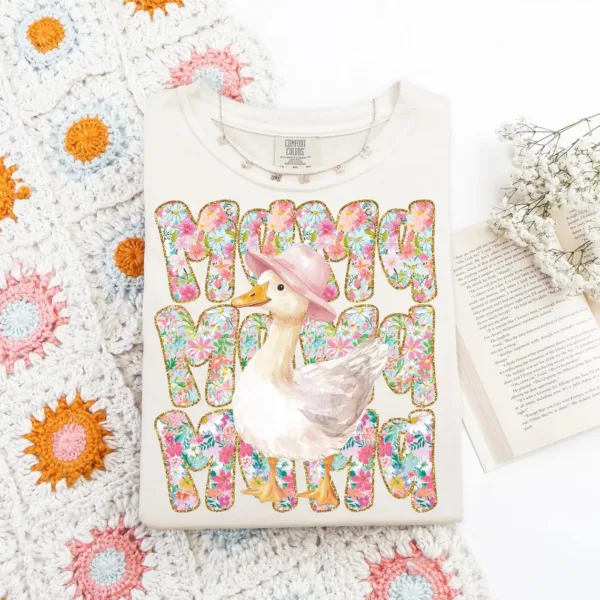 Floral Mama Goose, Mother's Day T-Shirt ? The Best Mother 's Day Gift
