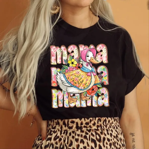 Cute Mama Coquette, Goose Lover, Mother's Day, Girly T-Shirt ? The Best Mother 's Day Gift