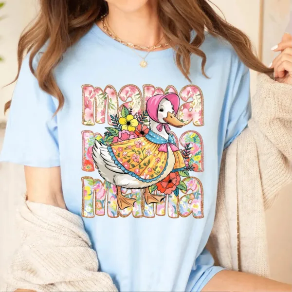 Cute Mama Coquette, Goose Lover, Mother's Day, Girly T-Shirt ? The Best Mother 's Day Gift