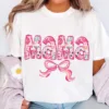 Trendy Floral Mama Design, Retro Coquette Vibes, The Best Mother's Day Gift