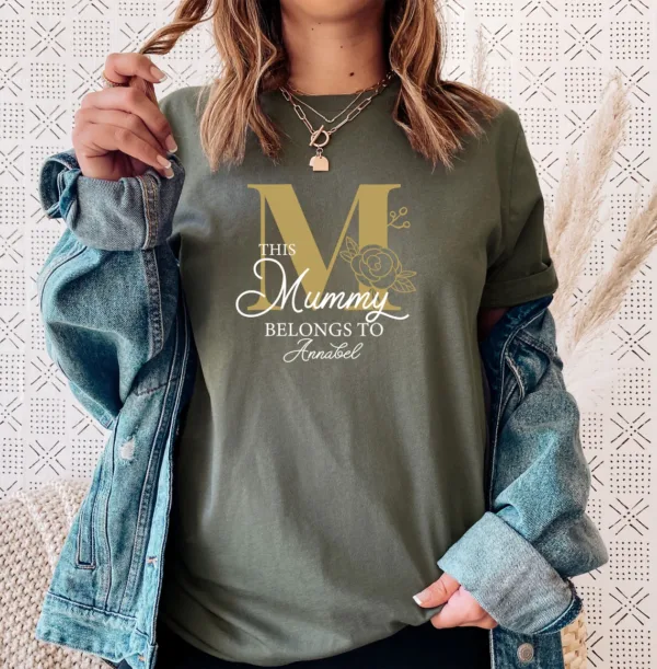 Floral-Mummy-Shirt-This-Mummy-Belongs-Personalised-Mama-Shirt-Mama-Gifts-Mummy-To-Be-2.webp Floral Mummy Shirt, This Mummy Belongs, Personalized Mama Shirt, Mama Gifts, Mummy To Be