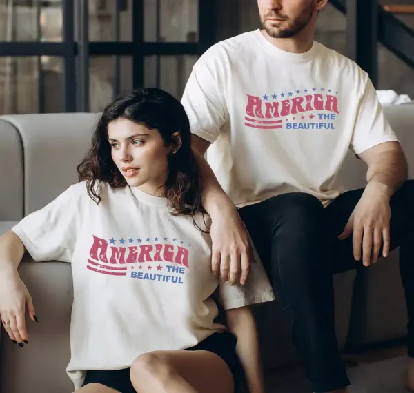 Fourth-of-July-Couples-Shirts-1.webp Fourth of July Couples Shirts, America Shirt, America Tee, Patriotic Tee, 4th of July Tee, Couple Usa Shirt