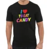 Couple Matching T-Shirt With I Candy and I To Eat Candy Print Design, The Best Family Matching Gift
