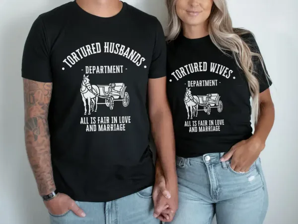 Funny-Couples-Shirt-Tortured-Husband-Wife-Department-Couples-Tshirts-1.webp Funny Couples Shirt, Tortured Husband Wife Department Couples T-Shirts, Husband And Wife Couples Trip Tees, Anniversary Gifts For Couples