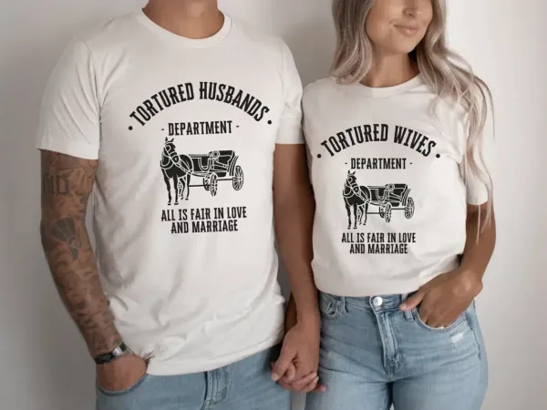 Funny-Couples-Shirt-Tortured-Husband-Wife-Department-Couples-Tshirts-2.webp Funny Couples Shirt, Tortured Husband Wife Department Couples T-Shirts, Husband And Wife Couples Trip Tees, Anniversary Gifts For Couples