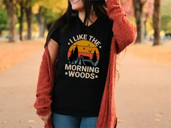 Funny Couples Shirts, Engagement Gifts, Hiker T-Shirts, Happy Camping Shirt, Nature Lover Gift, Inappropriate Offensive Couple Matching Tee