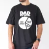 Funny-Dad-Graphic-Tee-4.webp Dad Pie Chart Include Dad Jokes, Dad For Things, Fix Things, Funny Dad Graphic Tee, The Best Father's Day Gift