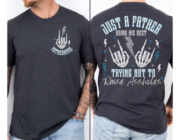 Funny Fatherhood Shirt, Dad Shirt, Father's Day Gift Shirt, Funny Dad Life Shirt, Dad Gift For Father's Day, Retro Dad Shirt, Rocker Dad