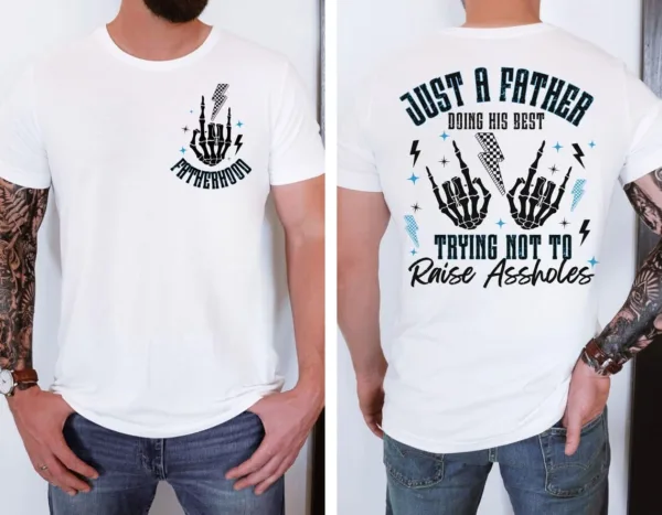 Funny Fatherhood Shirt, Dad Shirt, Father's Day Gift Shirt, Funny Dad Life Shirt, Dad Gift For Father's Day, Retro Dad Shirt, Rocker Dad