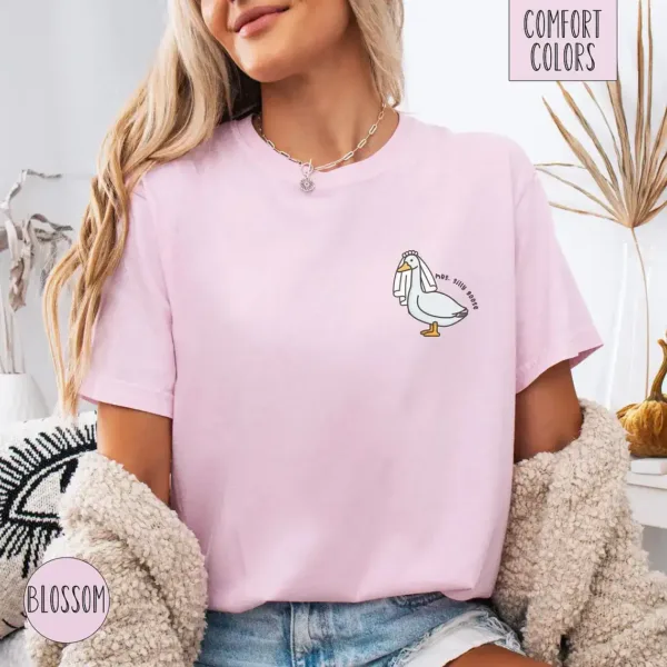 Funny-Goose-Shirt-Women-Mr-and-Mrs-3.webp Funny Goose Shirt Women Mr and Mrs Honeymoon Shirt Wedding Gift for Couple Goose Gifts Wedding Shower Gift Funny Matching Shirt Bride Groom