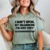 Funny Grandma T-Shirt, I Don't Spoil My Grandkids, Im Just Very Accommodating, Grandmother Shirt, Nana Tee, Gifts for Grandma, Grandma Tee