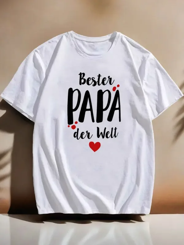 German-World-s-Best-Dad-MenS-Short-Sleeve-4.webp German World's Best Dad Men's Short Sleeve T-shirt Summer T-shirt Top