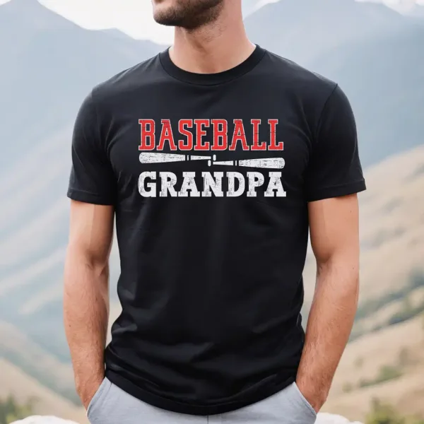 Grandpa-Baseball-Shirt-3.webp Baseball Grandpa Shirt ? Cool Grandpa Sports Tee ? Father's Day Gift
