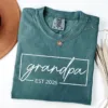 Grandpa-Est-Year-2.webp Custom Grandpa EST T-Shirt, Funny Granddad Shirt, Gift for Grandpa, Father's Day Gift