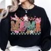 Howdy Mama Sweatshirt, Western Mama, Cowhide Mama, Western Mom, Coquette, Cowgirl Mama, The Best Idea for Mother's Day Gift