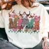 Howdy Mama Sweatshirt, Western Mama, Cowhide Mama, Western Mom, Coquette, Cowgirl Mama, The Best Idea for Mother's Day Gift