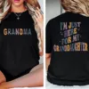 I'm Just Here For Granddaughter T-Shirt, Personalized Grandma, Gift For grandma, Grandma T-shirt, Grandma Gift