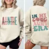 In My Cool Aunt Era Sweatshirt, In My Aunt Sweater, Retro Aunt Sweatshirt, Gift For Aunt Sweatshirt, Funny Aunt Sweater, Auntie