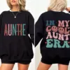 In My Cool Aunt Era Sweatshirt, In My Aunt Sweater, Retro Aunt Sweatshirt, Gift For Aunt Sweatshirt, Funny Aunt Sweater, Auntie