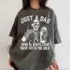 Just-A-Dad-Who-Always-Came-Back-With-The-Milk-4.jpg Just A Dad Who Always Came Back With The Milk Shirt, Funny Skeleton Tee, Father Day Gift, Dad With Milk Shirt, Husband Gift, Fun