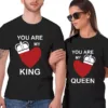 King-Queen-Couple-T-Shirts-1.webp You Are My King and You Are My Queen, Matching Couple, Husband And Wife, Bride And Groom