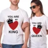 King-Queen-Couple-T-Shirts-2.webp You Are My King and You Are My Queen, Matching Couple, Husband And Wife, Bride And Groom