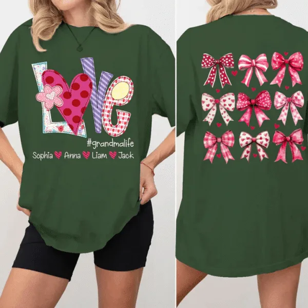 Love-Grandmalife-Valentine-Bow-Personalized-Sweatshirt-With-Design-On-Sleeve-Gift-For-Grandma-Mom-Wife-Custom-Sleeve-NH96-1-1.png Love Grandmalife Bow - Personalized T-Shirt - The Best Mother's Day Gift For Grandma, Mom, Wife