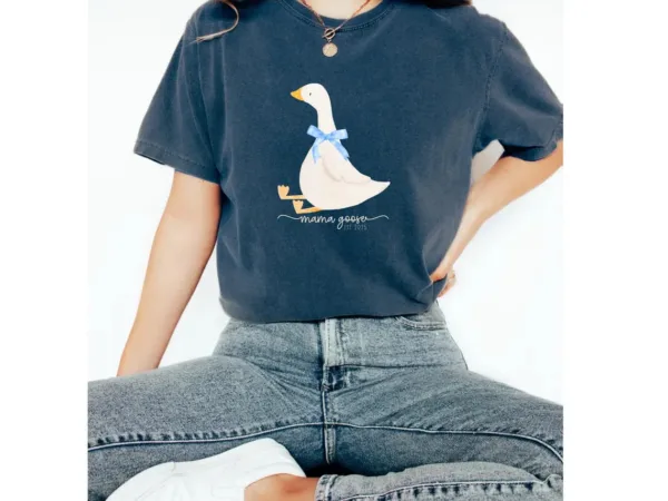 Custom Year Mama Goose T-Shirt ? Silly Goose Birthday Party Outfit ? Cute Mother?s Day Gift