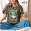 Mama-Goose-T-Shirt-Funny-Animal-Mom-Shirt-Comfort-Colors-1717-Tee-Goose-Graphic-Tee-Vintage-Style-Mom-Gift-Mothers-Day-Present-4-1.jpg Mama Goose, Funny Animal Mom, Vintage Style Mom Gift T-shirt, Happy Mother's Day, The Best Gift for Women