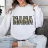 Gift for Mother's Day: Mama Mini Grandma Nana Gigi Wildflower Spring Sweatshirt